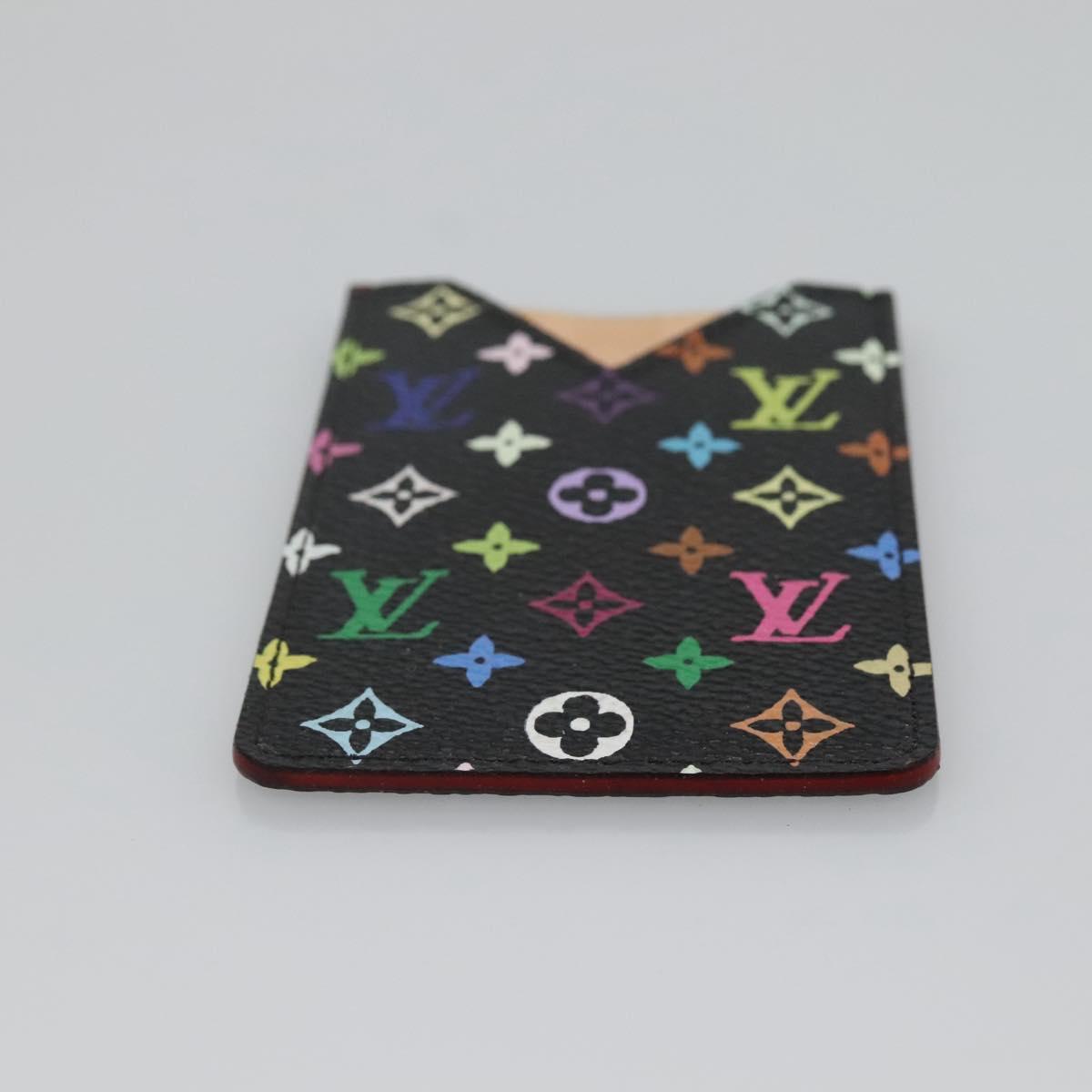 LOUIS VUITTON Monogram Multicolor Etui Miroir Mirror Black M92651 LV Auth 140516