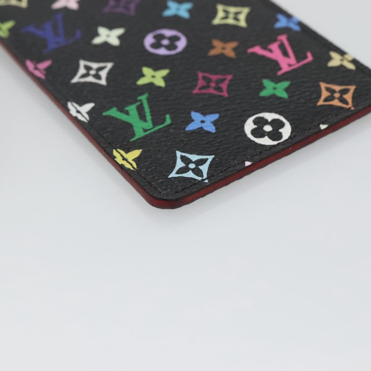 LOUIS VUITTON Monogram Multicolor Etui Miroir Mirror Black M92651 LV Auth 140516