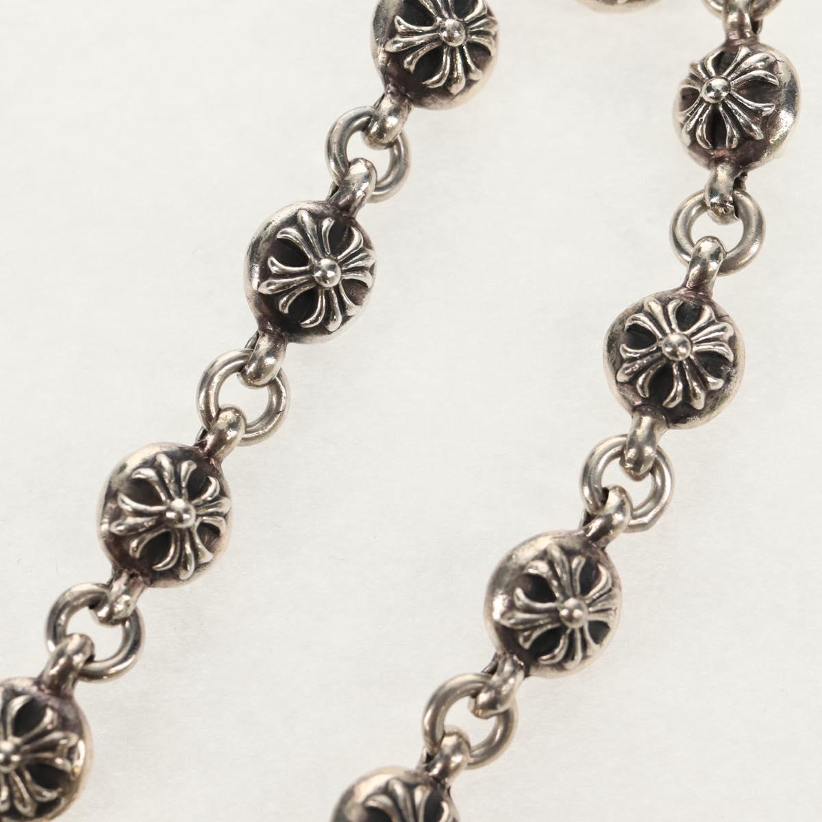 Chrome Hearts NO2 BALL #2 Cross Ball Bracelet Ag925 Silver Auth 140521M