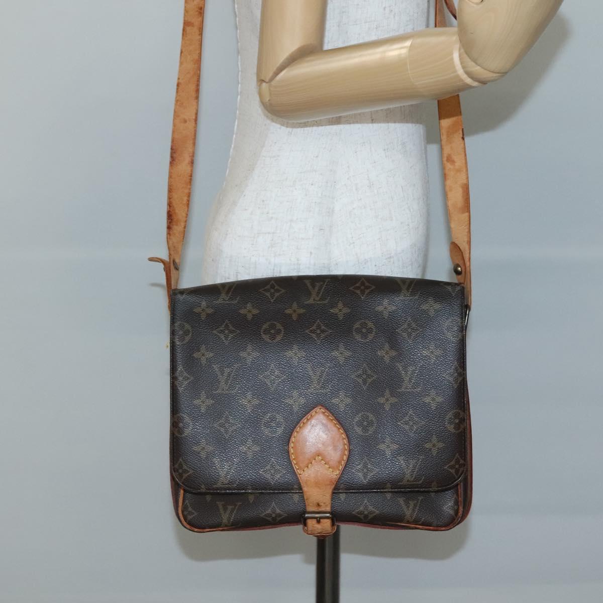 LOUIS VUITTON Monogram Cartouchiere GM Shoulder Bag M51252 LV Auth 140550