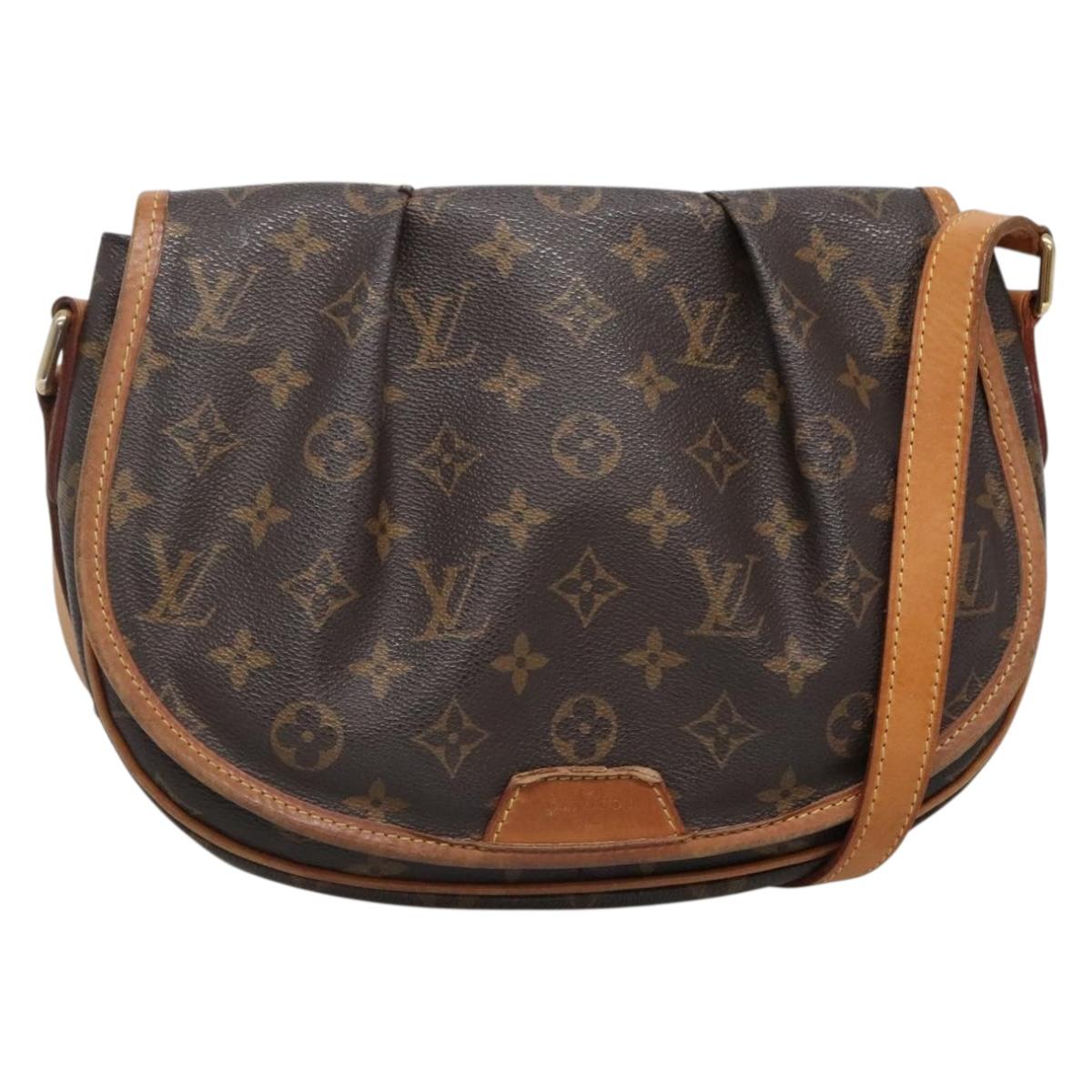 LOUIS VUITTON Monogram Menilmontant PM Shoulder Bag M40474 LV Auth 140556