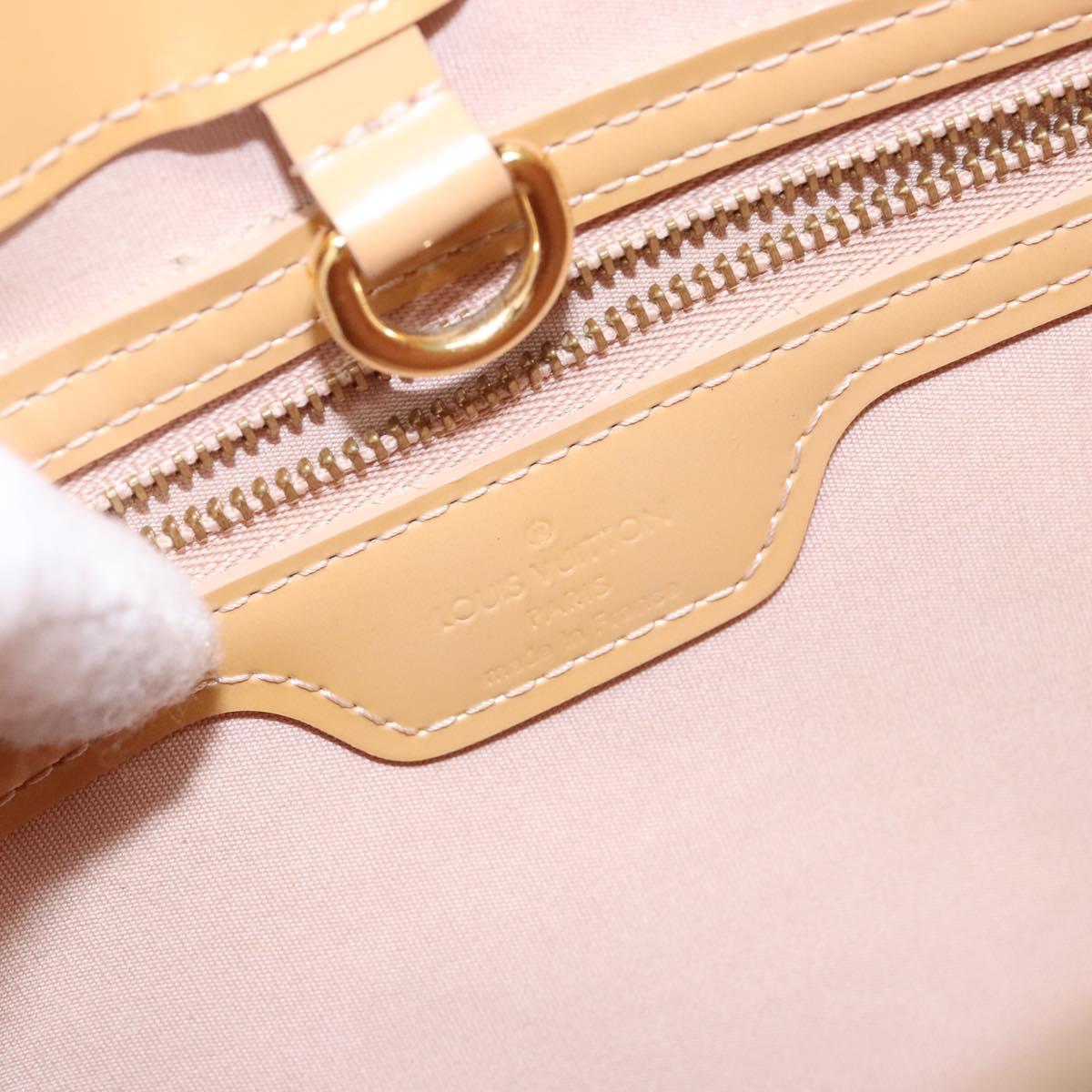 LOUIS VUITTON Monogram Vernis Wilshire PM Hand Bag Broncorail M91452 Auth 140560