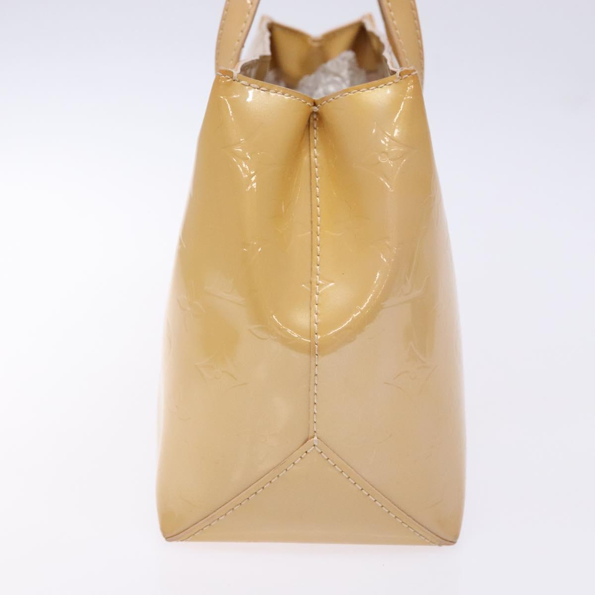 LOUIS VUITTON Monogram Vernis Wilshire PM Hand Bag Broncorail M91452 Auth 140560