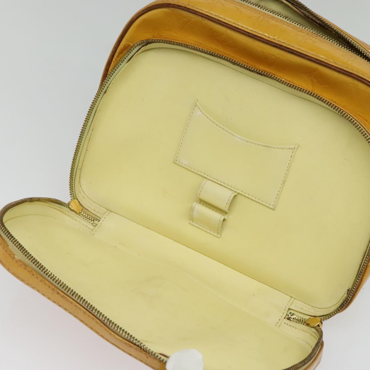 LOUIS VUITTON Monogram Vernis Marley Backpack Yellow M91040 LV Auth 140561