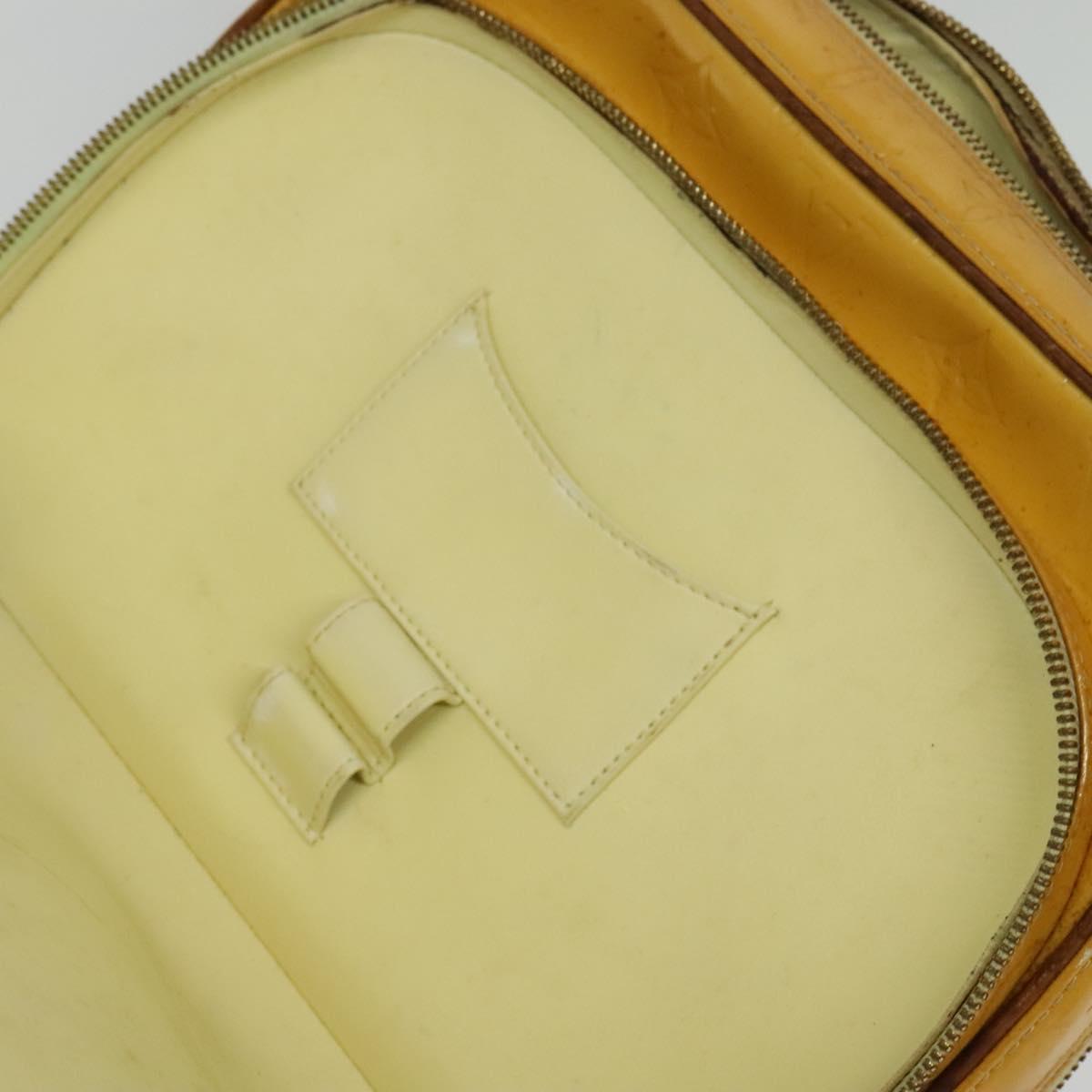 LOUIS VUITTON Monogram Vernis Marley Backpack Yellow M91040 LV Auth 140561