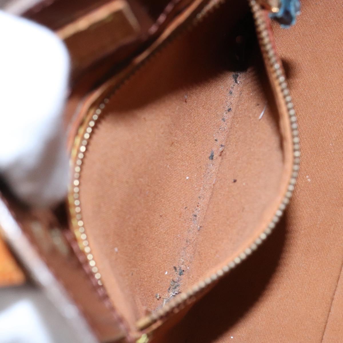 LOUIS VUITTON Monogram Vernis Reade PM Hand Bag Bronze M91146 LV Auth 140563