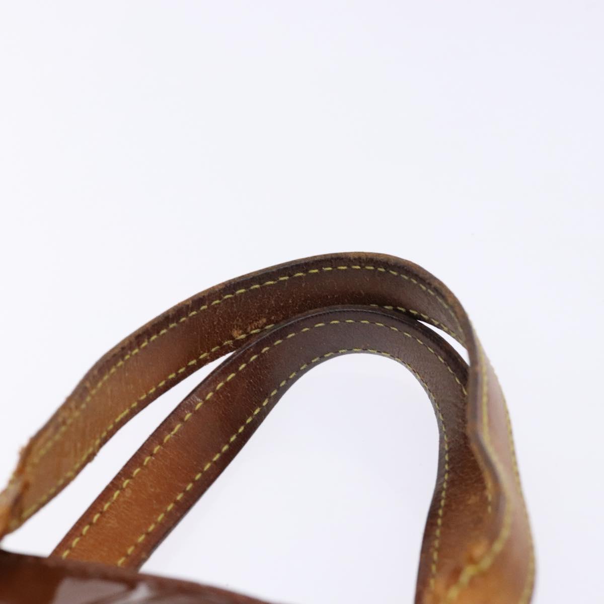 LOUIS VUITTON Monogram Vernis Reade PM Hand Bag Bronze M91146 LV Auth 140563