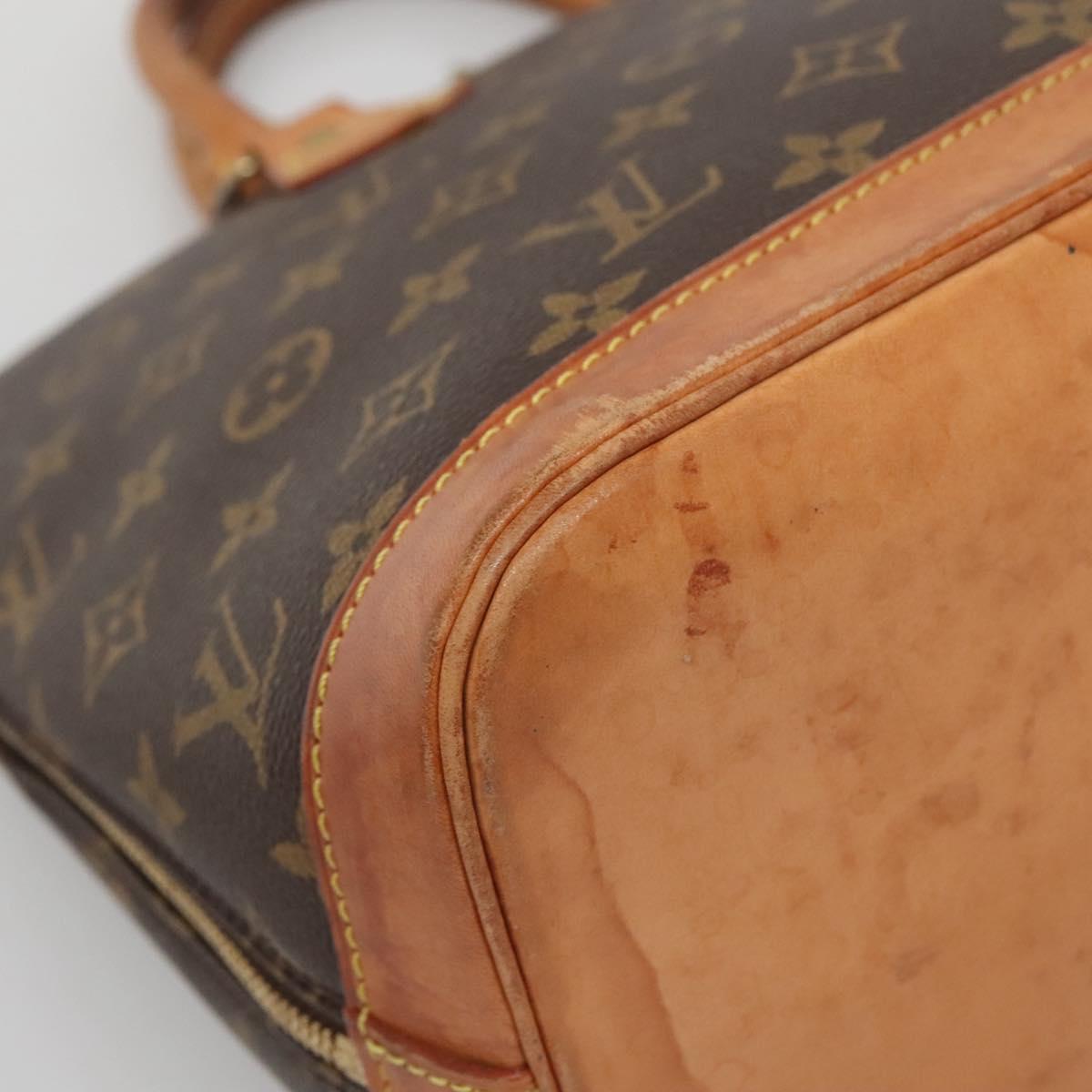 LOUIS VUITTON Monogram Alma Hand Bag M51130 LV Auth 140568