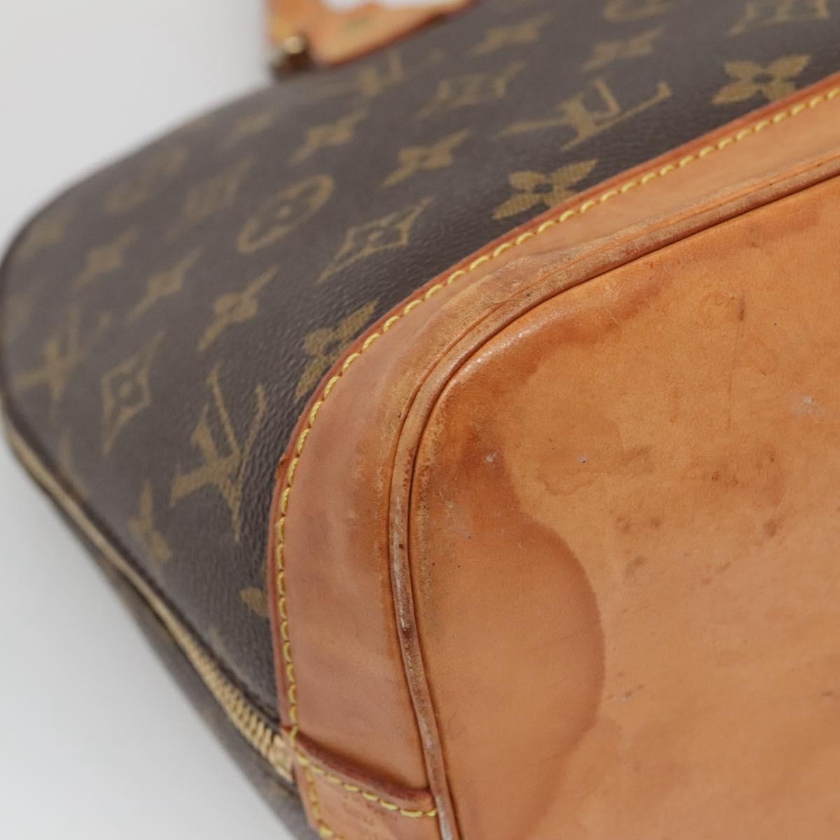 LOUIS VUITTON Monogram Alma Hand Bag M51130 LV Auth 140568