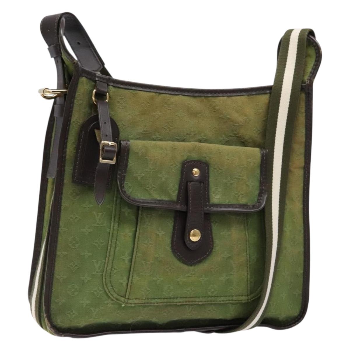 LOUIS VUITTON Monogram Mini Besace Mary Kate Bag TST Khaki M92322 LV Auth 140570