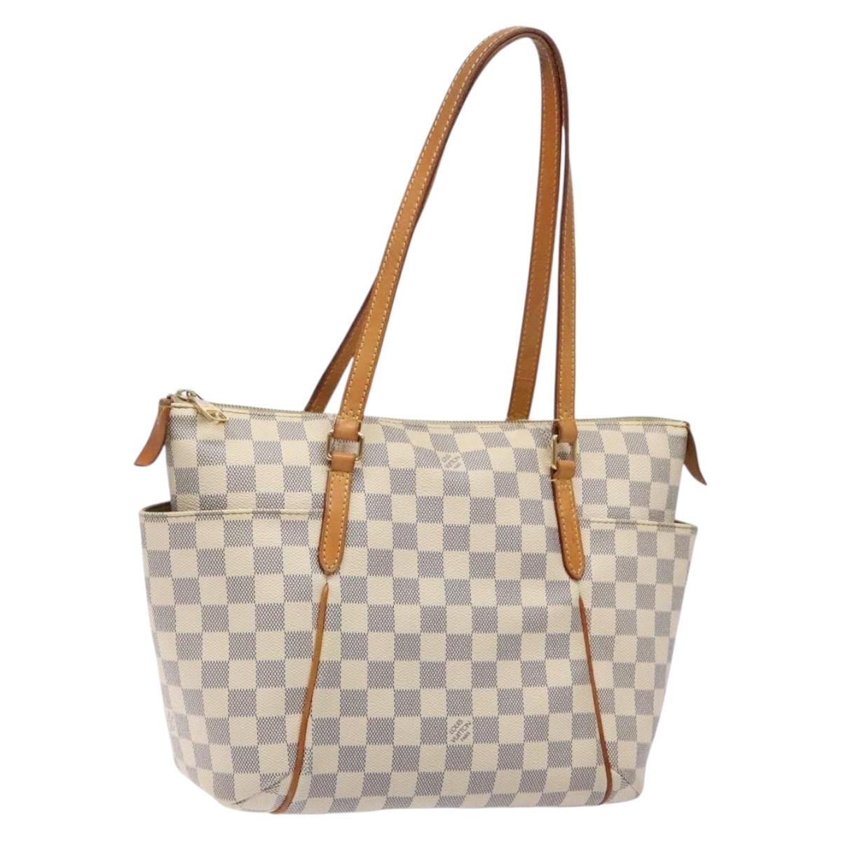 LOUIS VUITTON Damier Azur Totally PM Tote Bag N51261 LV Auth 140571