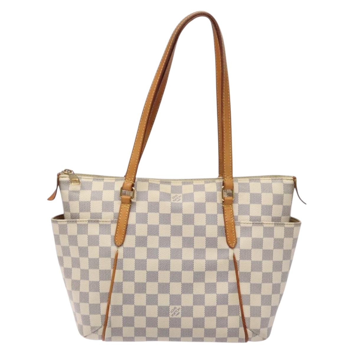 LOUIS VUITTON Damier Azur Totally PM Tote Bag N51261 LV Auth 140571
