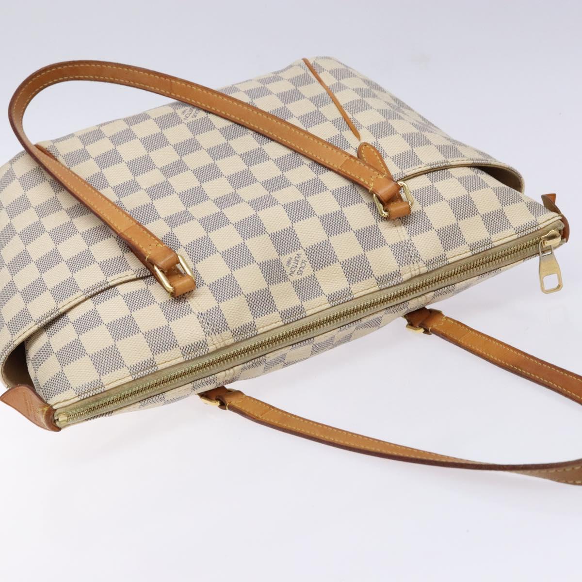 LOUIS VUITTON Damier Azur Totally PM Tote Bag N51261 LV Auth 140571