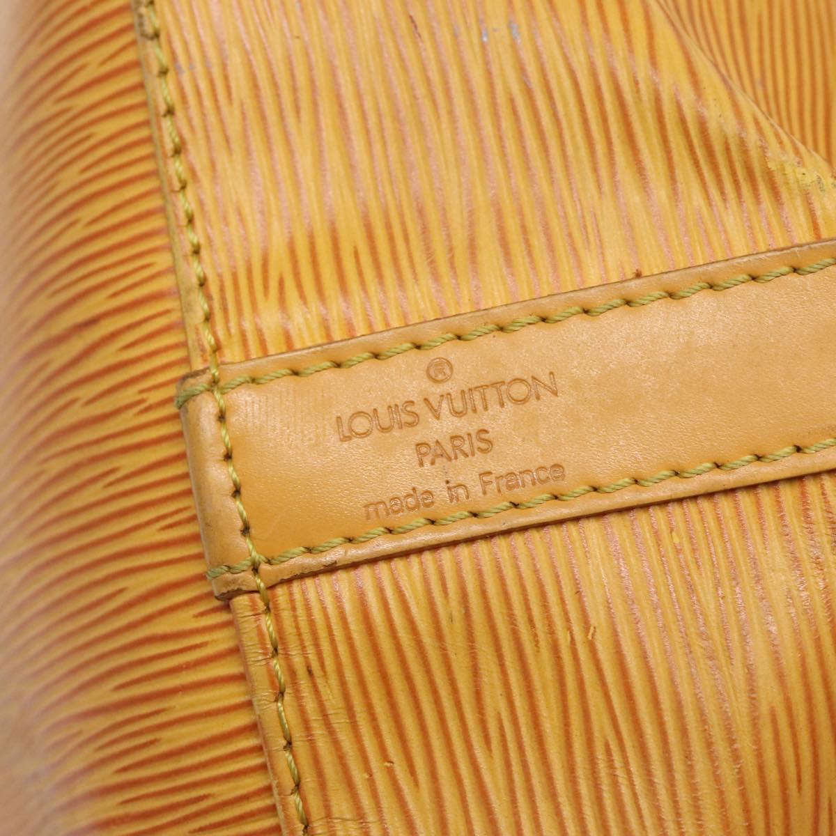 LOUIS VUITTON Epi Petit Noe Shoulder Bag Yellow M44109 LV Auth 140573