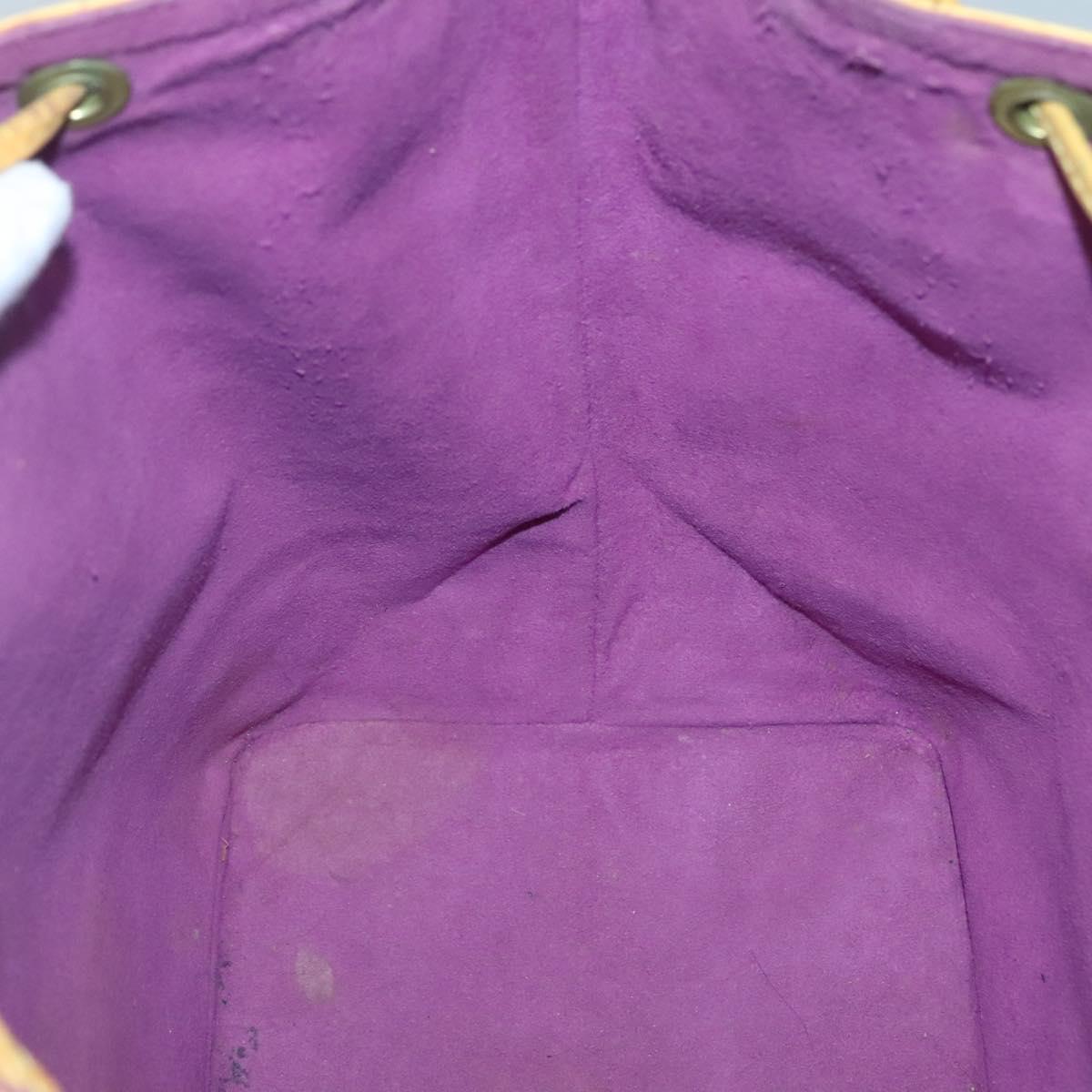 LOUIS VUITTON Epi Petit Noe Shoulder Bag Yellow M44109 LV Auth 140573