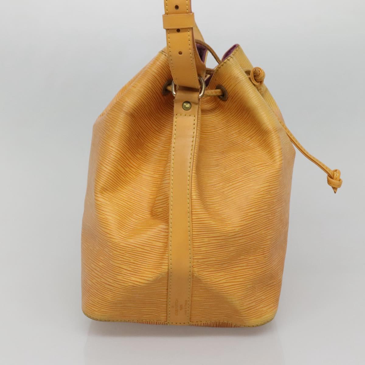 LOUIS VUITTON Epi Petit Noe Shoulder Bag Yellow M44109 LV Auth 140573