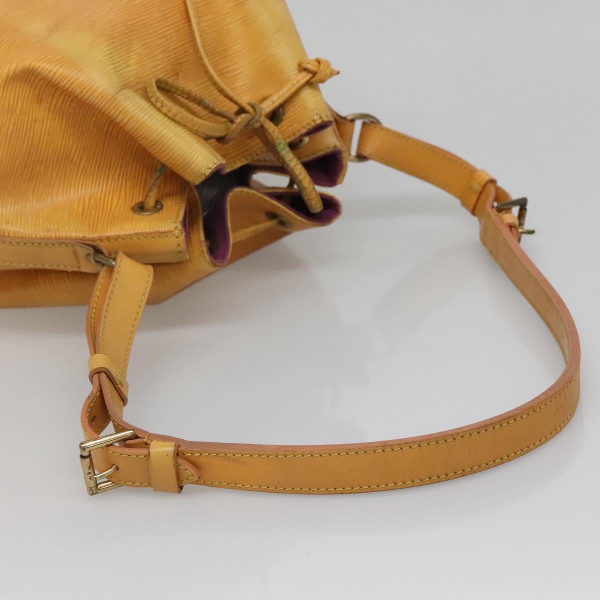 LOUIS VUITTON Epi Petit Noe Shoulder Bag Yellow M44109 LV Auth 140573