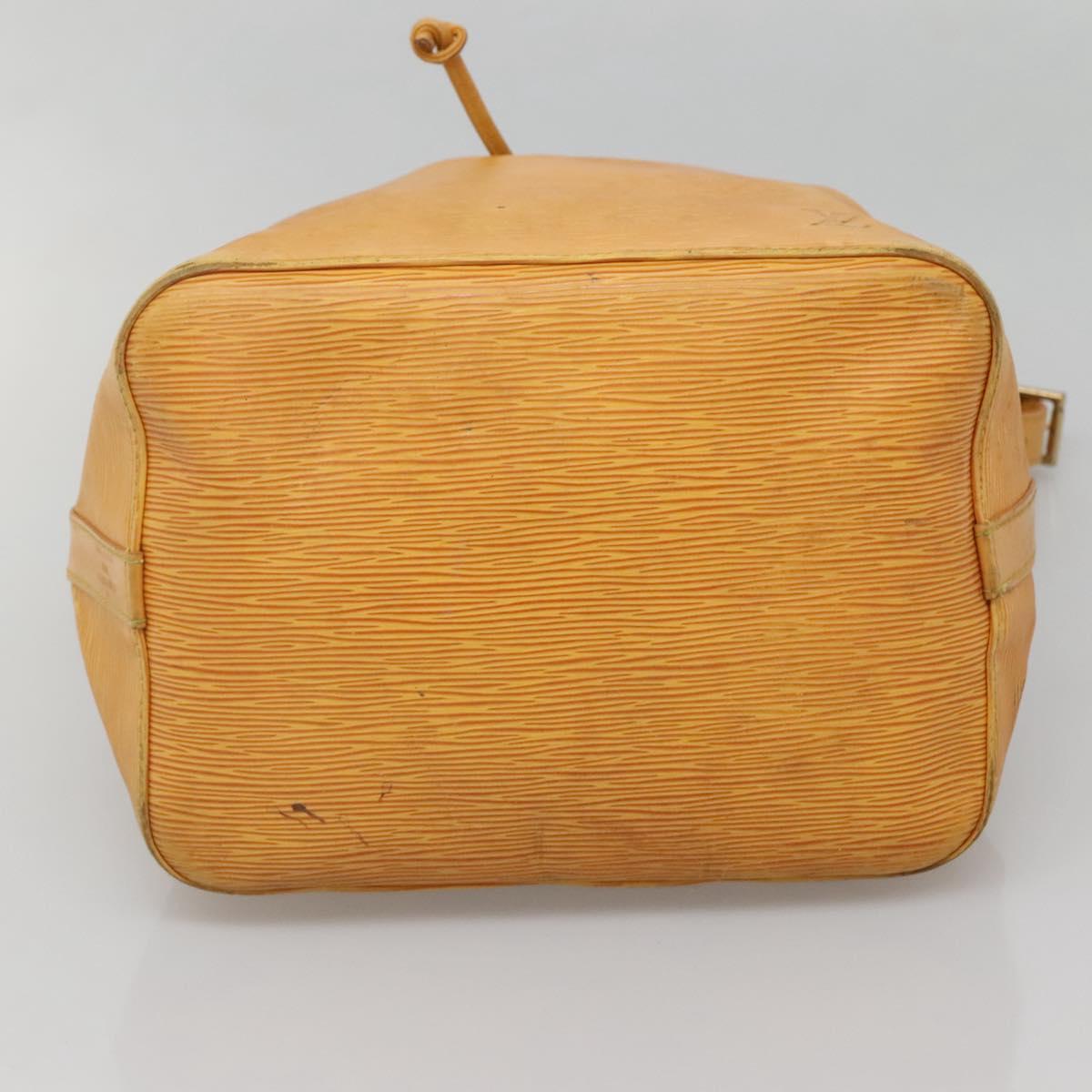 LOUIS VUITTON Epi Petit Noe Shoulder Bag Yellow M44109 LV Auth 140573
