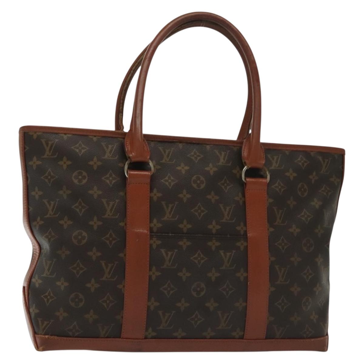 LOUIS VUITTON Monogram Sac Weekend PM Hand Bag M42425 LV Auth 140575