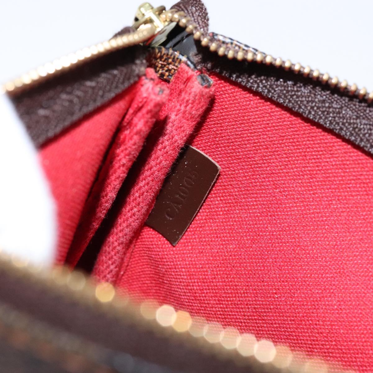 LOUIS VUITTON Damier Ebene Pochette Accessoires Pouch N41206 LV Auth 140576