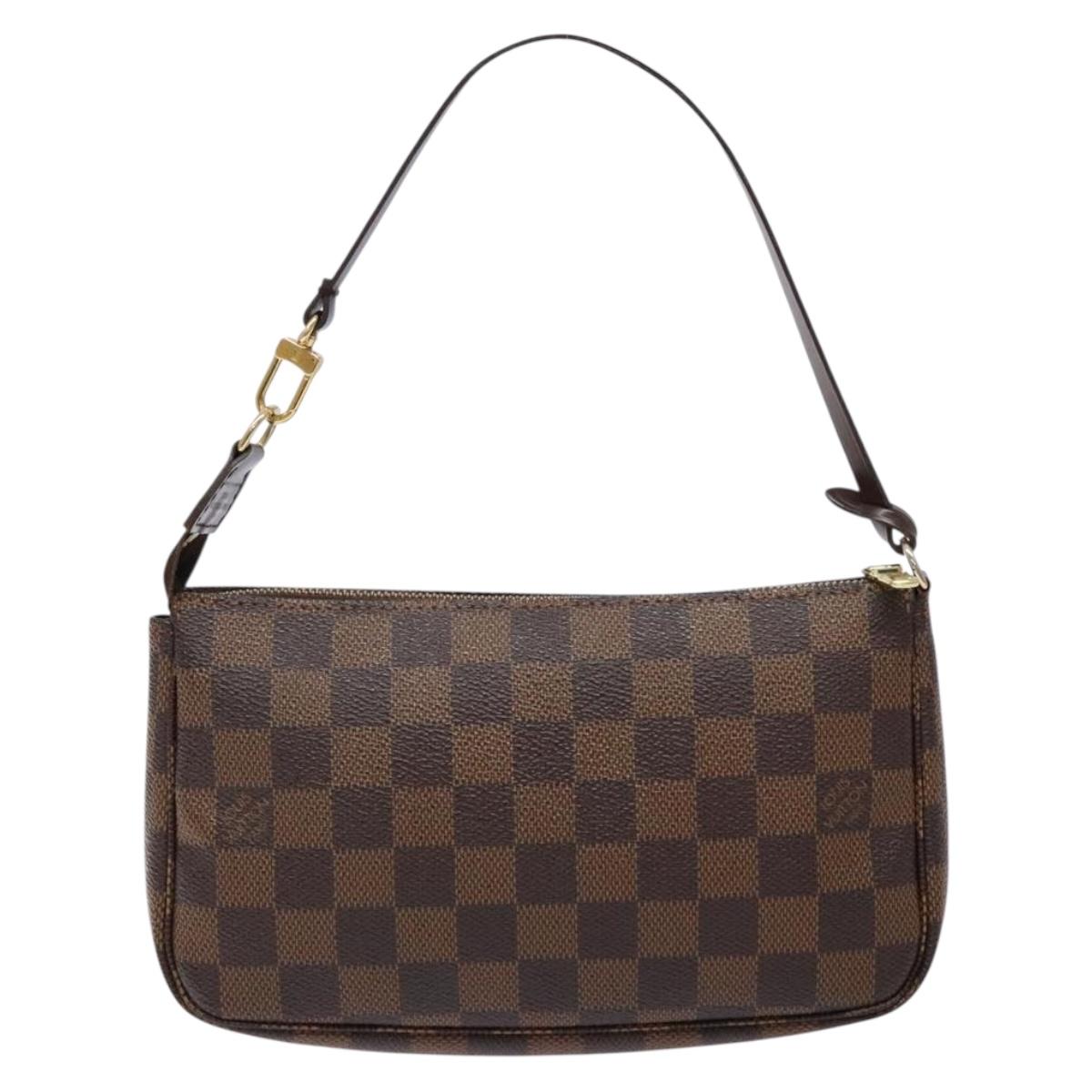 LOUIS VUITTON Damier Ebene Pochette Accessoires Pouch N41206 LV Auth 140576