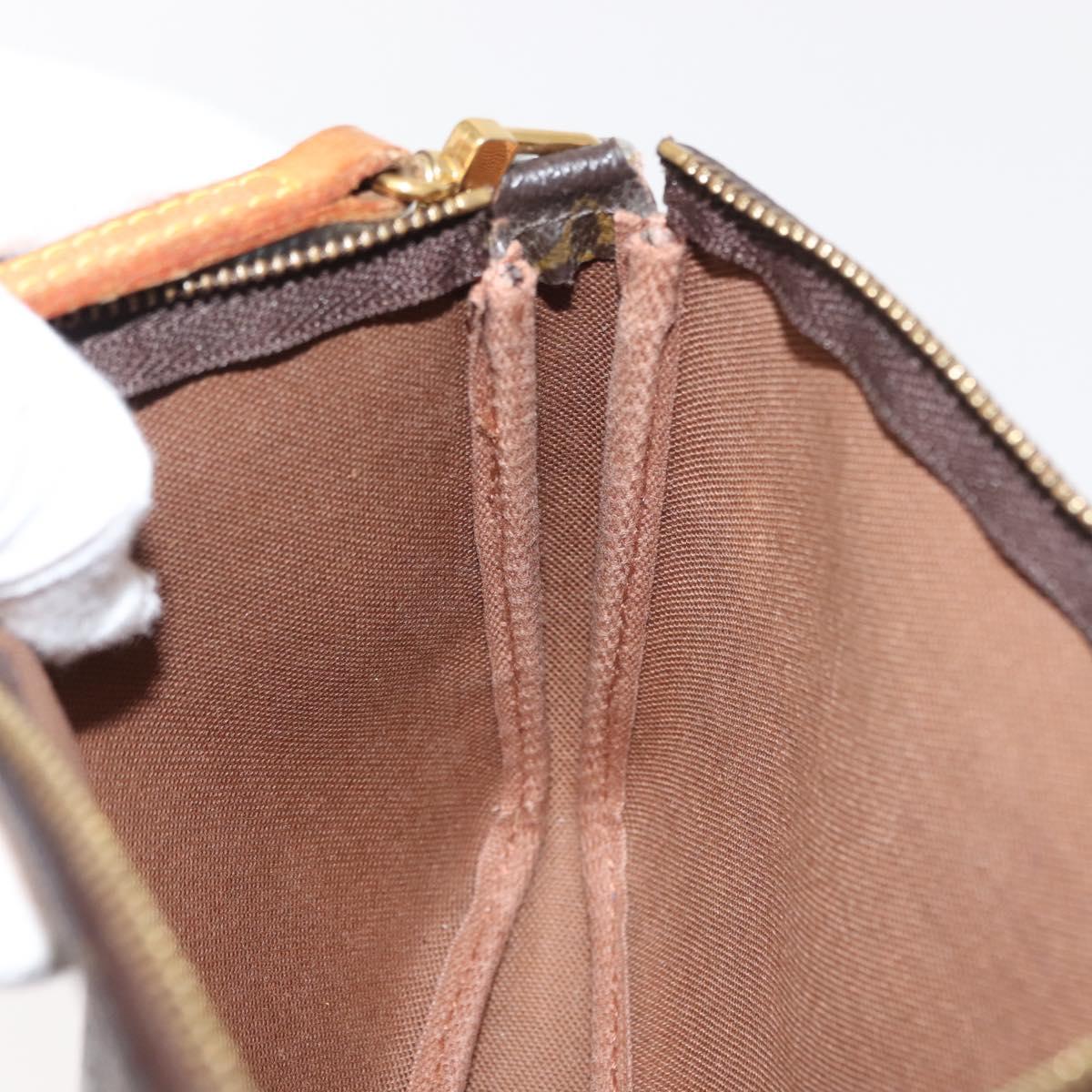 LOUIS VUITTON Graffiti Pochette Accessoires Pouch Khaki M92191 LV Auth 140580