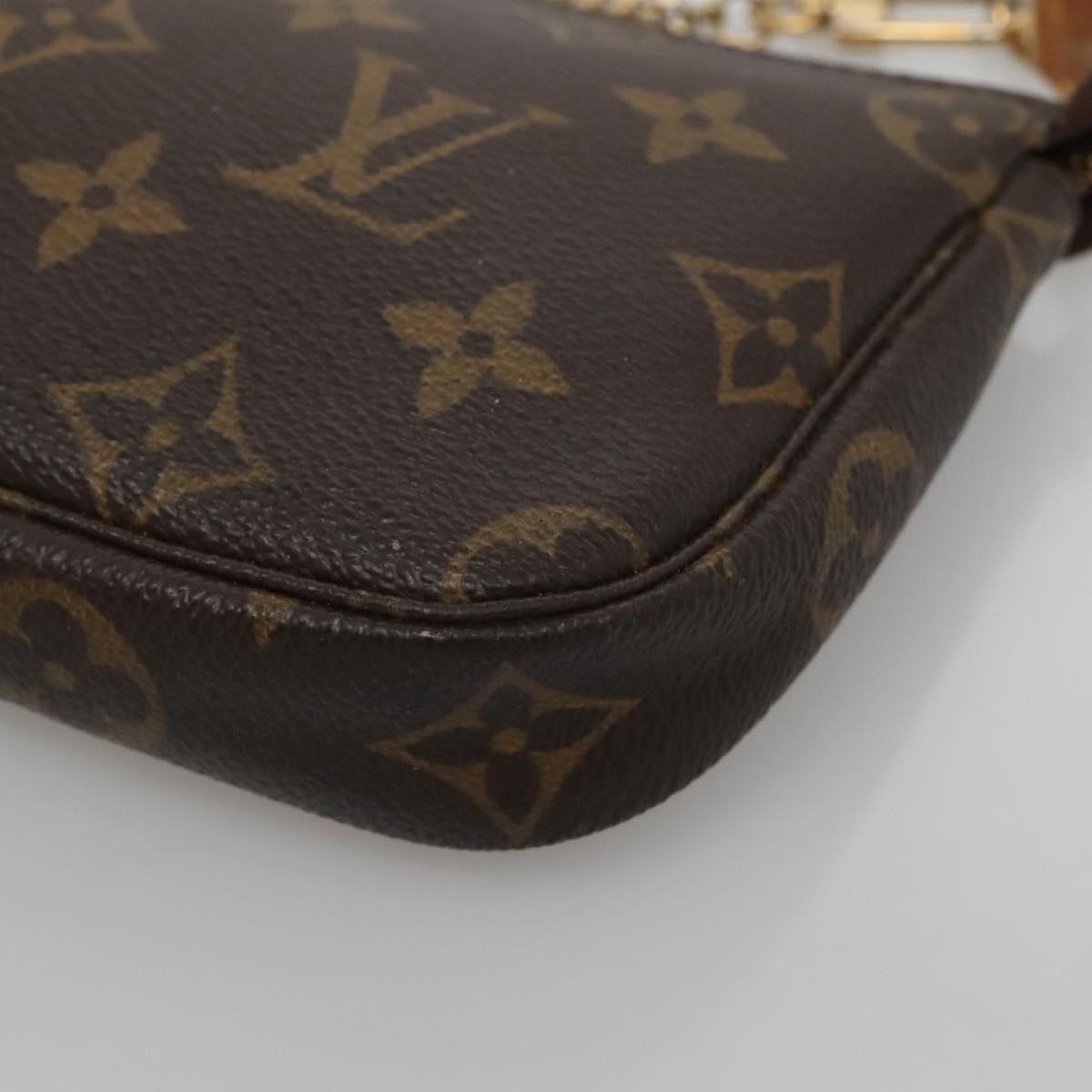 LOUIS VUITTON Monogram Mini Pochette Accessoires Pouch M58009 LV Auth 140589