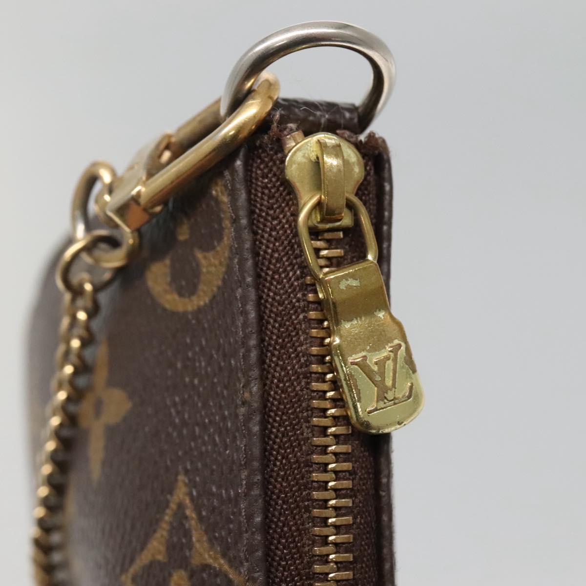 LOUIS VUITTON Monogram Mini Pochette Accessoires Pouch M58009 LV Auth 140589