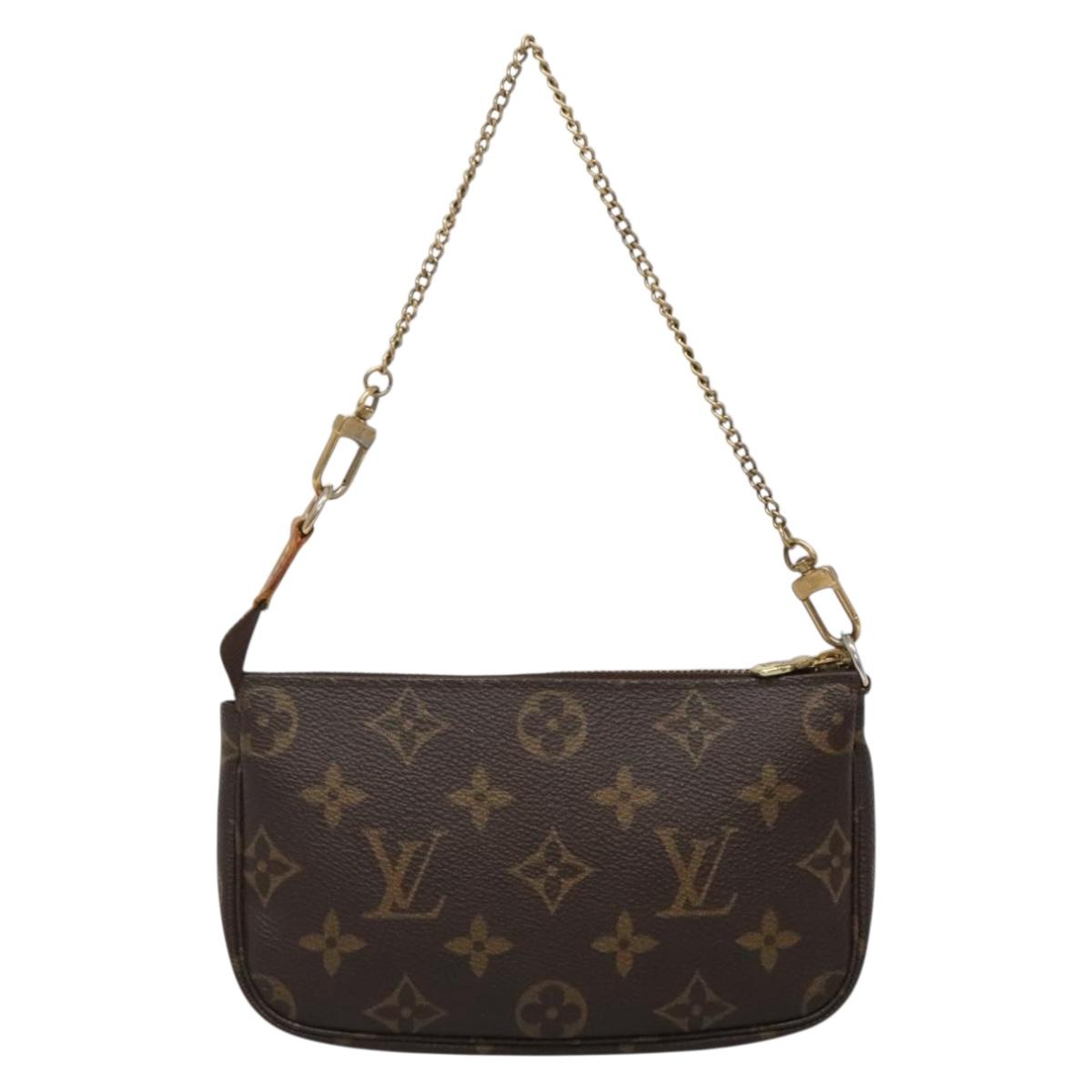 LOUIS VUITTON Monogram Mini Pochette Accessoires Pouch M58009 LV Auth 140589
