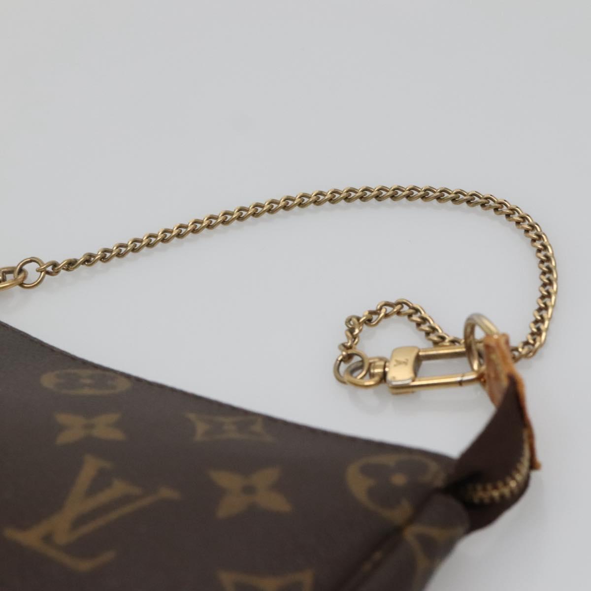 LOUIS VUITTON Monogram Mini Pochette Accessoires Pouch M58009 LV Auth 140589