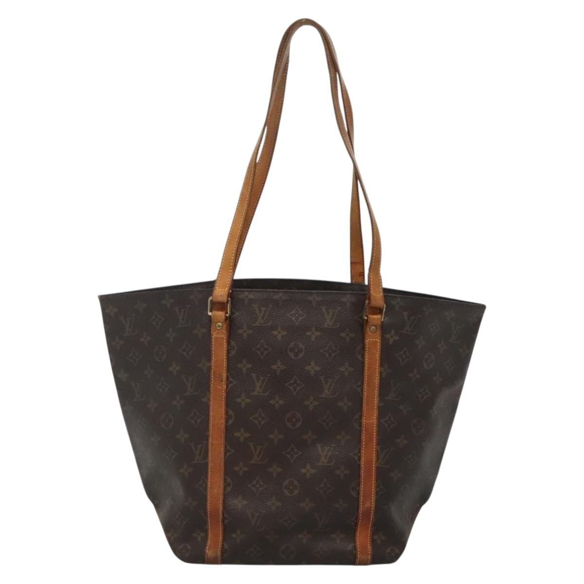 LOUIS VUITTON Monogram Sac Shopping Tote Bag M51108 LV Auth 140590