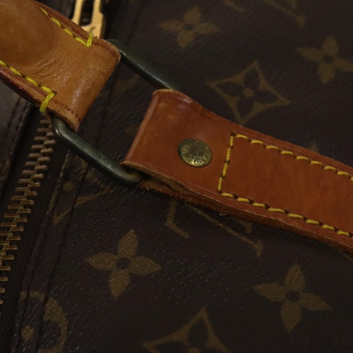 LOUIS VUITTON Monogram Keepall 55 Boston Bag M41424 LV Auth 140592