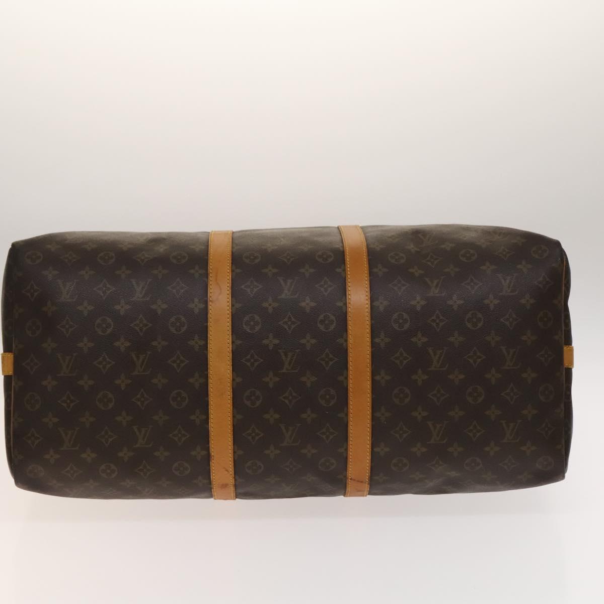 LOUIS VUITTON Monogram Keepall Bandouliere 60 Boston Bag M41412 LV Auth 140595