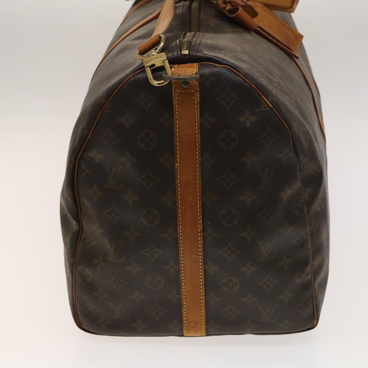 LOUIS VUITTON Monogram Keepall Bandouliere 60 Boston Bag M41412 LV Auth 140595