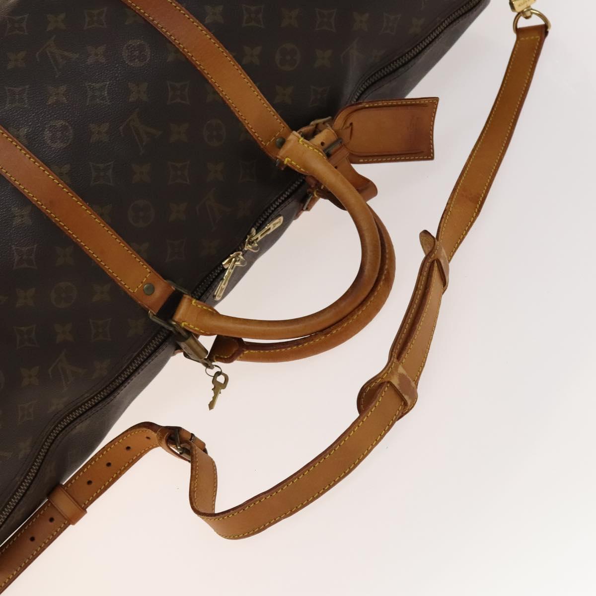 LOUIS VUITTON Monogram Keepall Bandouliere 60 Boston Bag M41412 LV Auth 140595