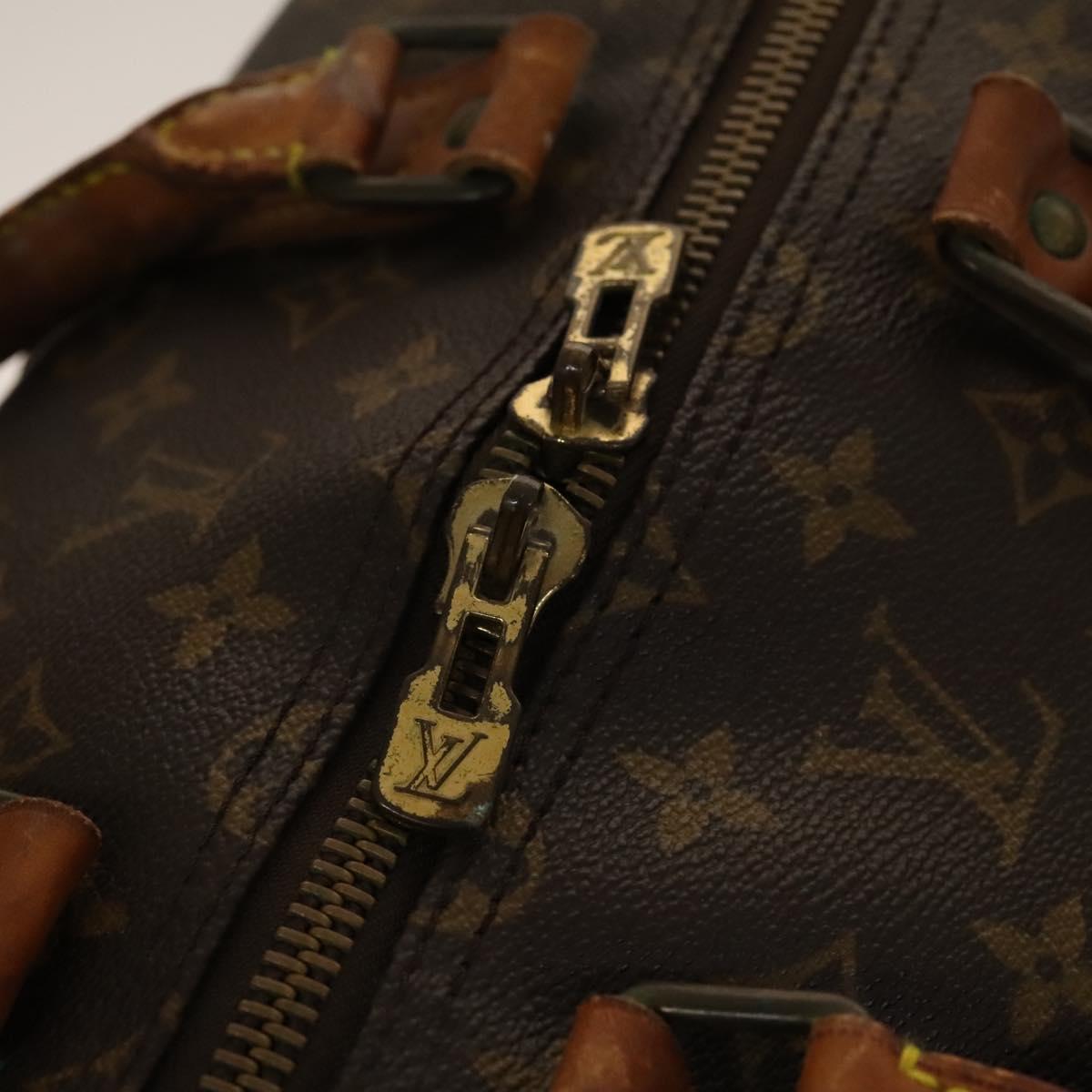 LOUIS VUITTON Monogram Keepall Bandouliere 55 Boston Bag M41414 LV Auth 140596