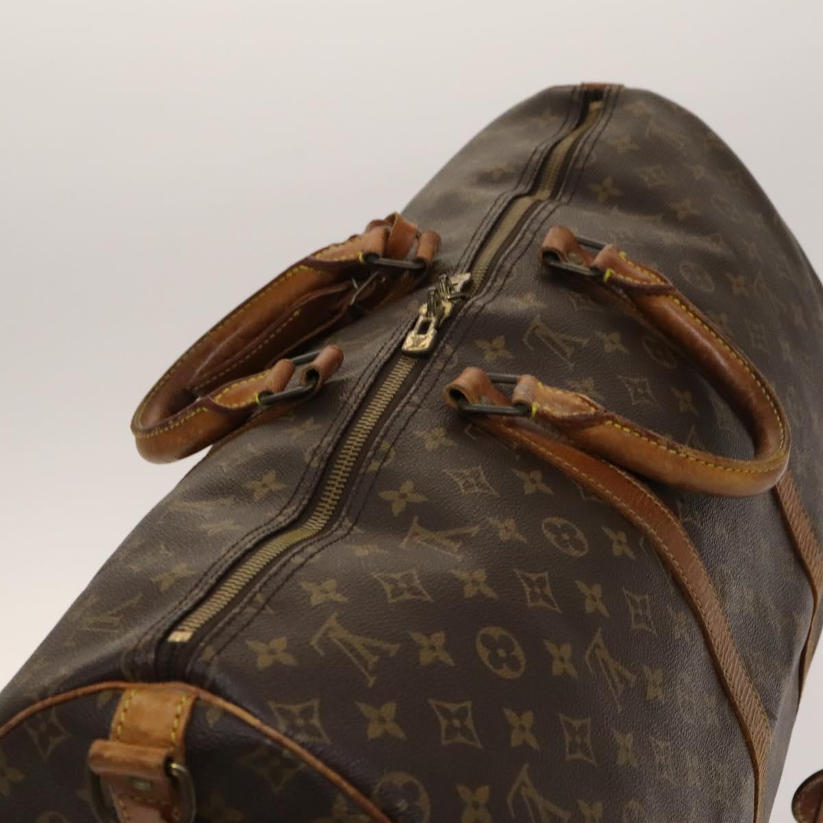 LOUIS VUITTON Monogram Keepall Bandouliere 55 Boston Bag M41414 LV Auth 140596
