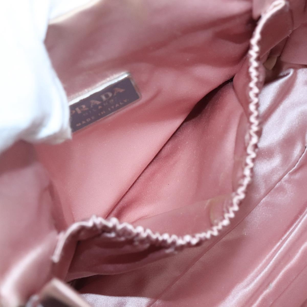 PRADA Hand Bag Nylon Pink Auth 140627