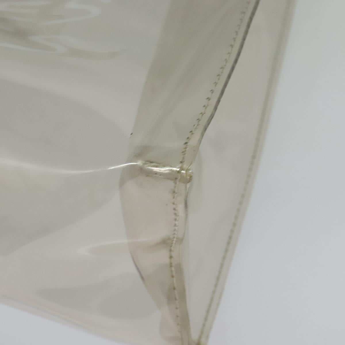 HERMES Kelly Hand Bag Vinyl Clear Auth 140647