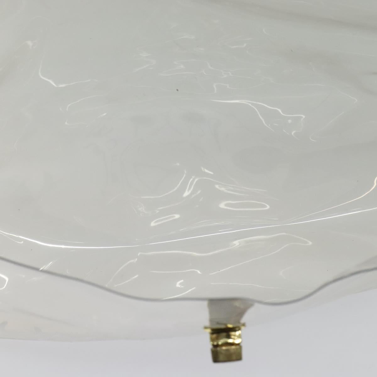 HERMES Kelly Hand Bag Vinyl Clear Auth 140647