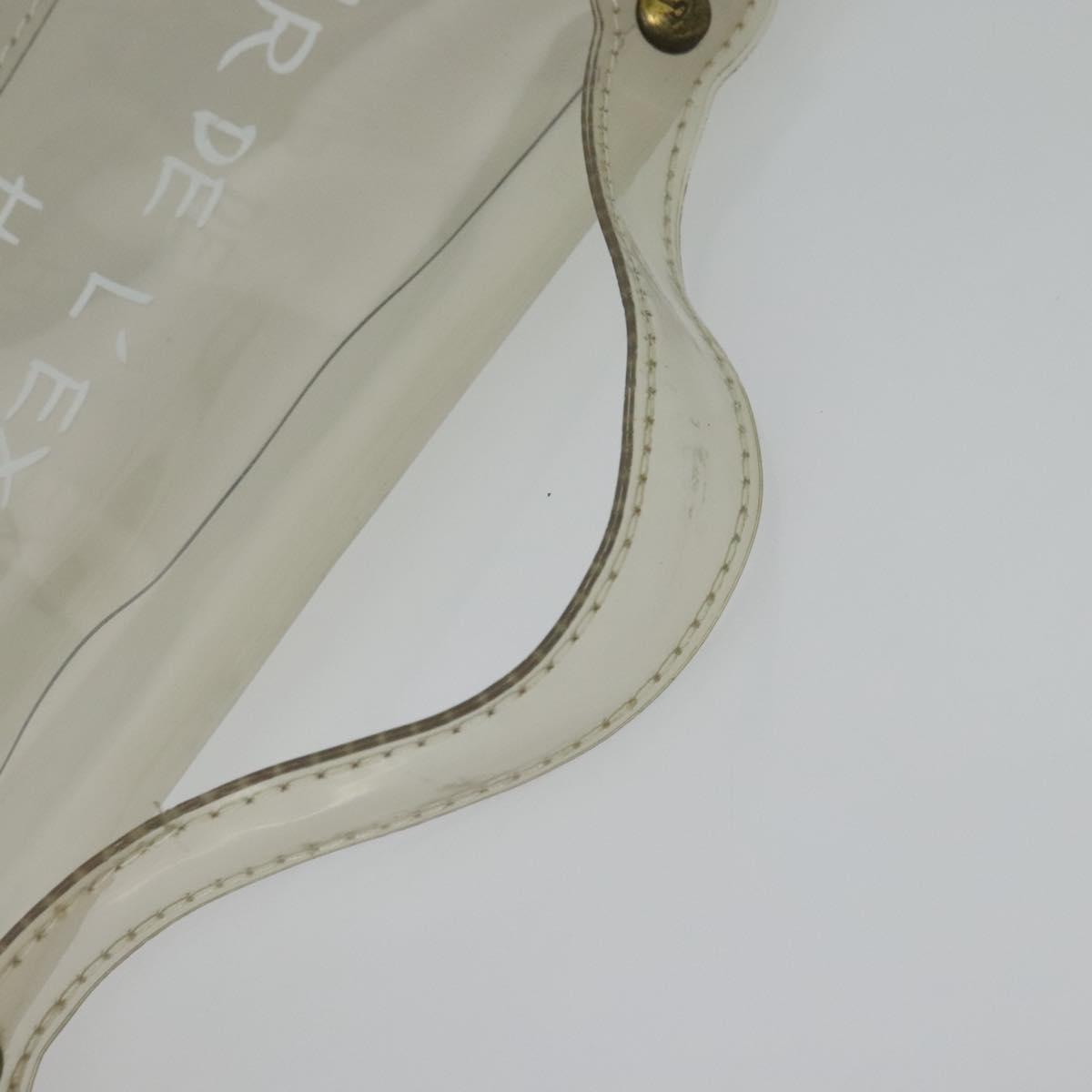 HERMES Kelly Hand Bag Vinyl Clear Auth 140647
