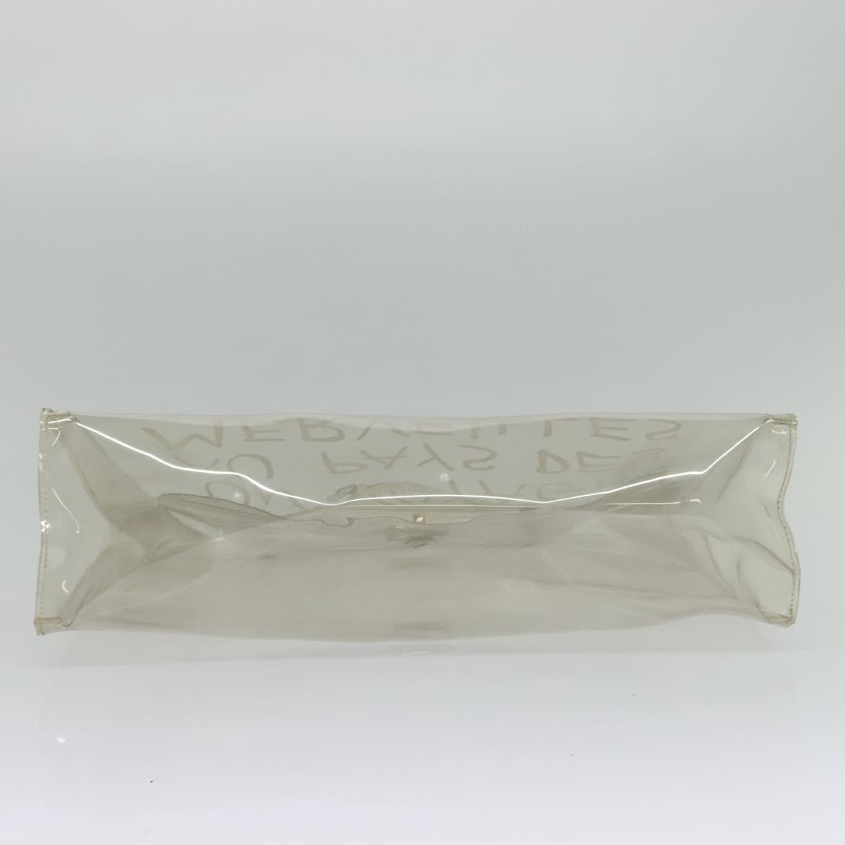 HERMES Kelly Hand Bag Vinyl Clear Auth 140647