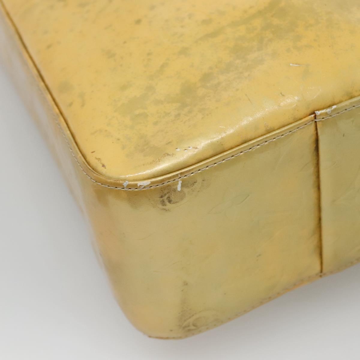 LOUIS VUITTON Monogram Vernis Columbus Tote Bag Gris M91028 LV Auth 140651