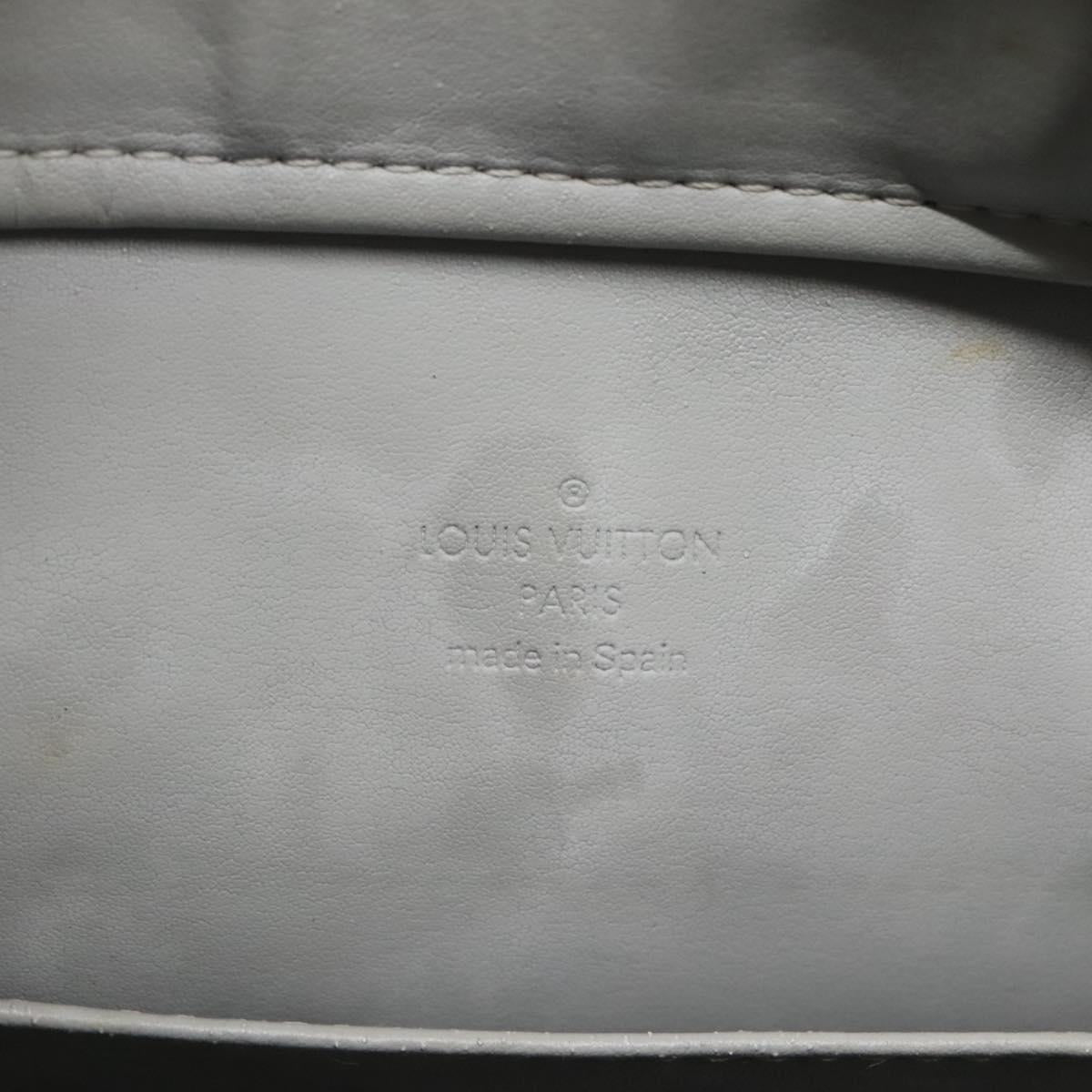 LOUIS VUITTON Monogram Vernis Columbus Tote Bag Gris M91028 LV Auth 140651