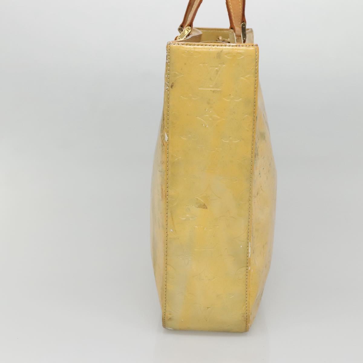 LOUIS VUITTON Monogram Vernis Columbus Tote Bag Gris M91028 LV Auth 140651