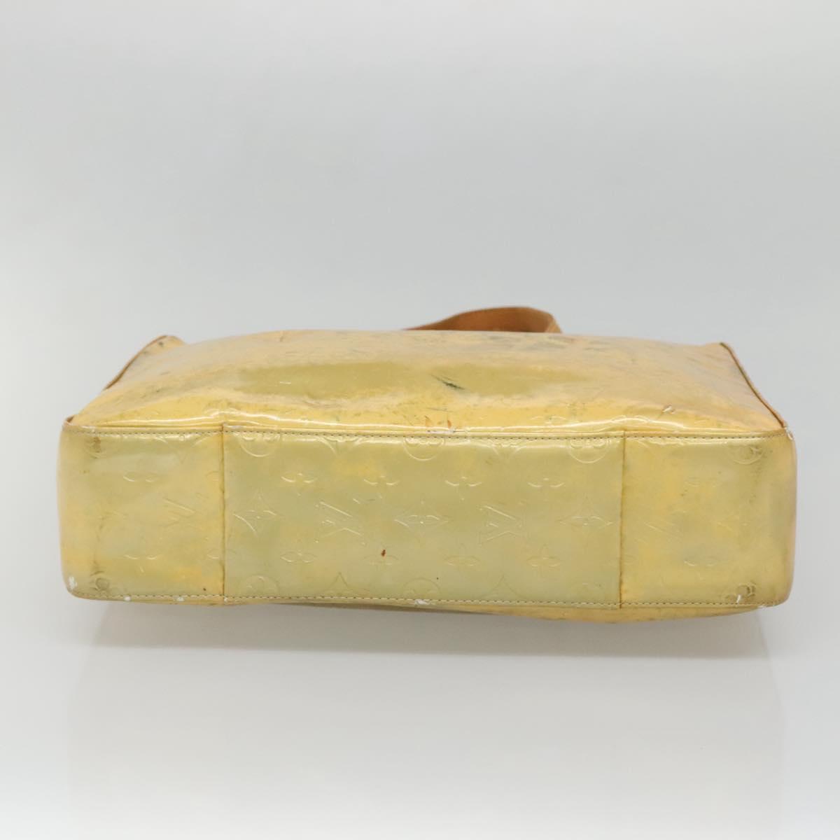 LOUIS VUITTON Monogram Vernis Columbus Tote Bag Gris M91028 LV Auth 140651