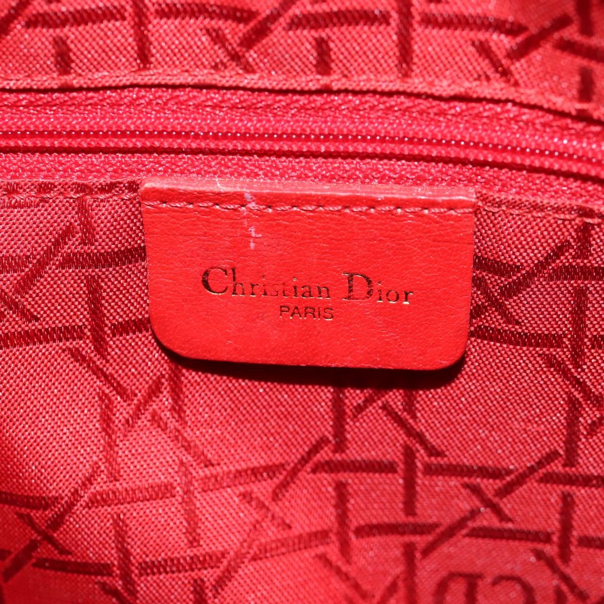 Christian Dior Canage Tote Bag Nylon 2way Black Gold Auth 140681