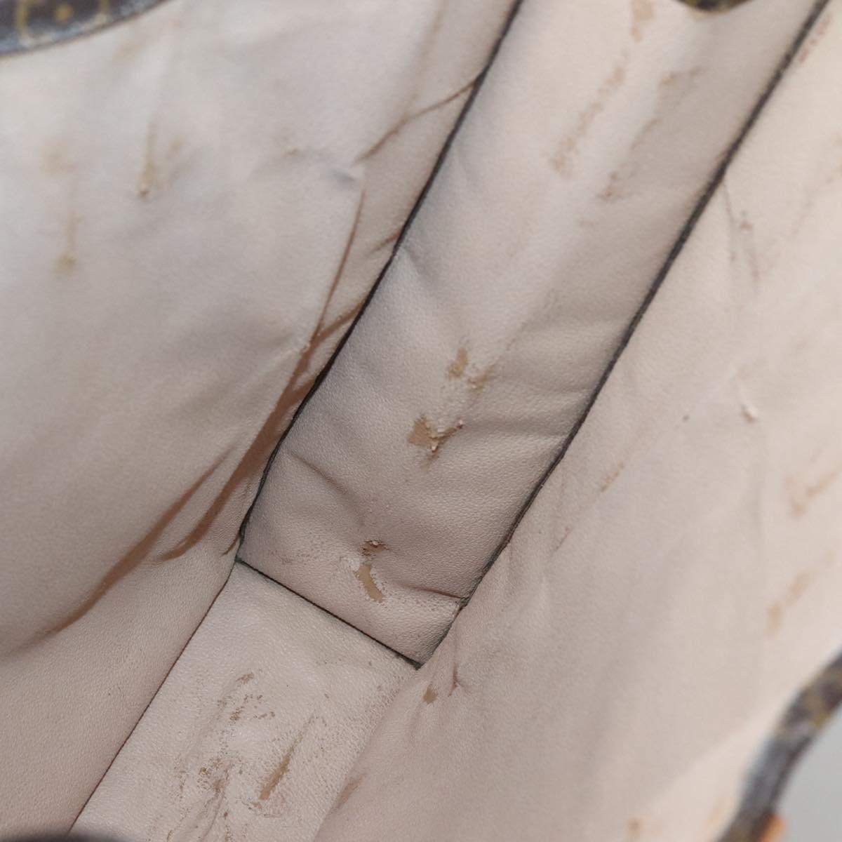 LOUIS VUITTON Monogram Sac Plat Hand Bag M51140 LV Auth 140700