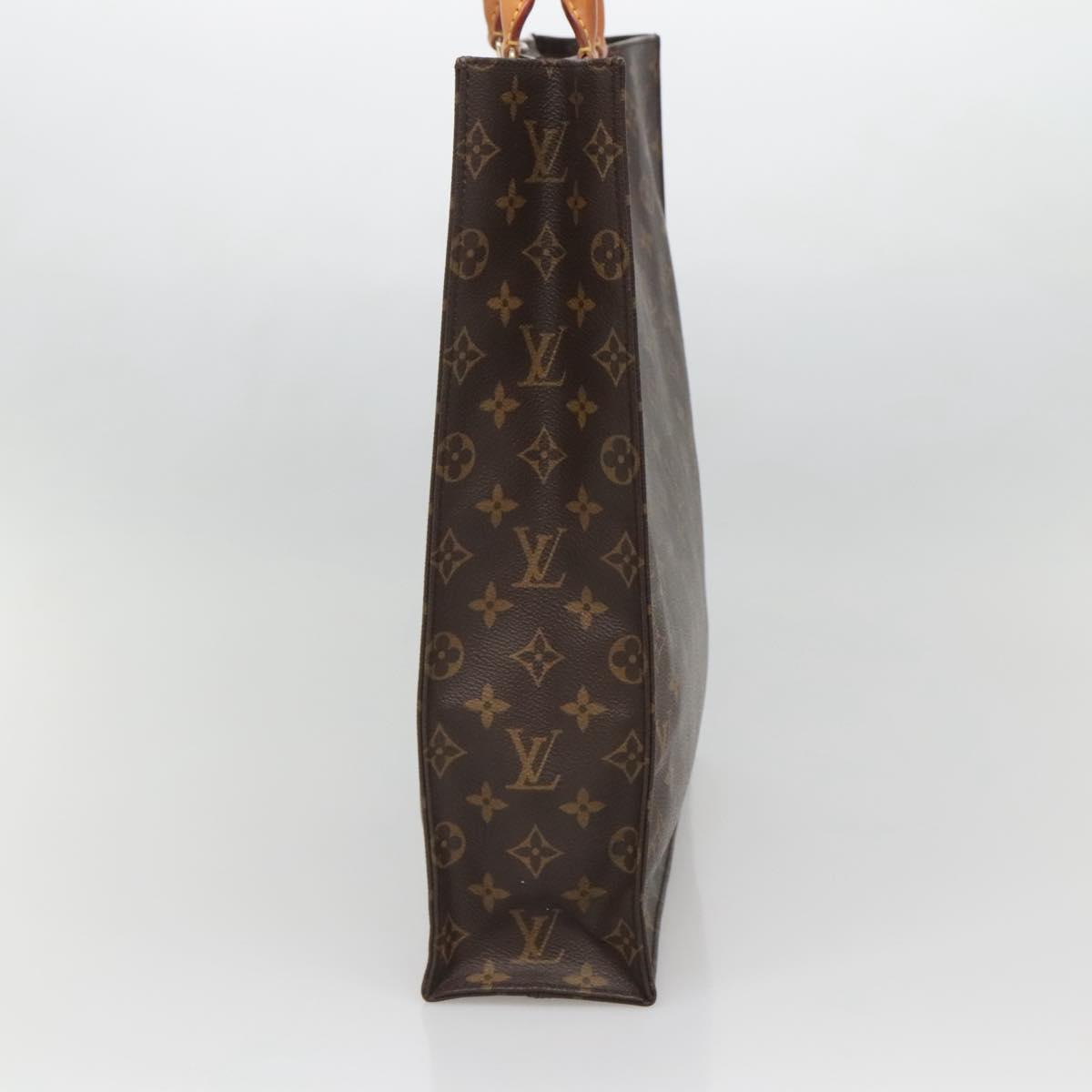 LOUIS VUITTON Monogram Sac Plat Hand Bag M51140 LV Auth 140700