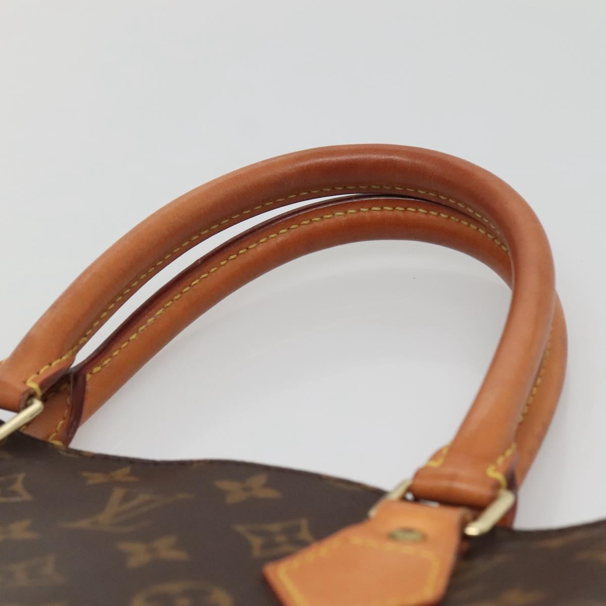 LOUIS VUITTON Monogram Sac Plat Hand Bag M51140 LV Auth 140700